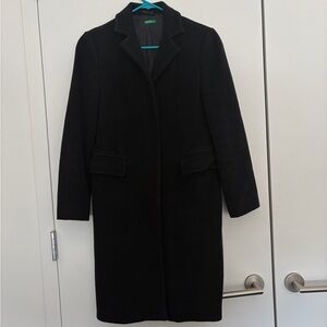 vintage early 2000s benetton wool coat xs